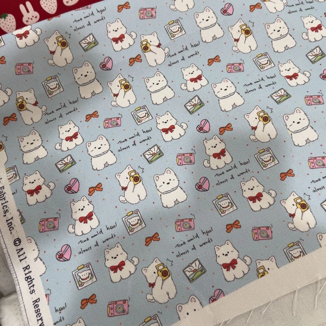 棉一米价纯棉定制帆布1.5米宽果子B