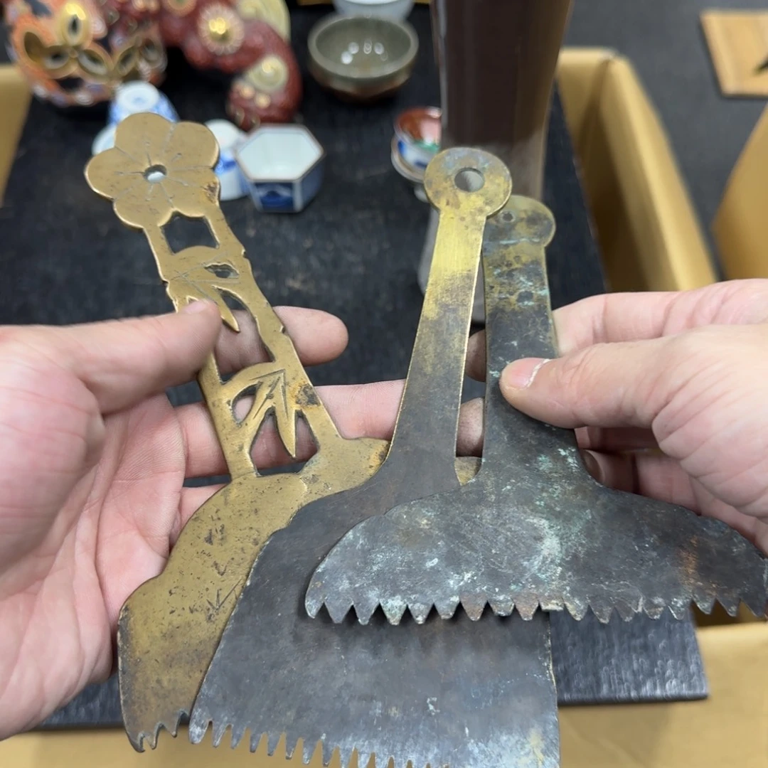 铜日本中古工艺品摆件