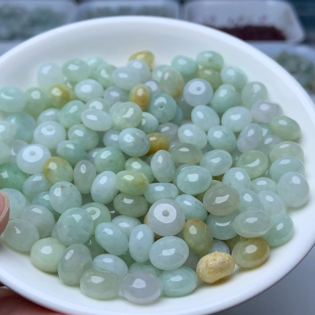 散珠翡翠卡5.4乘8.3鼓珠20个