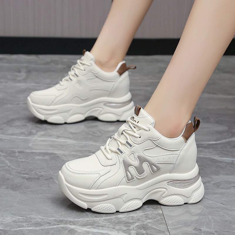 增高7.5公分内增高老爹鞋女透气部落风百搭厚底运动内增高女鞋