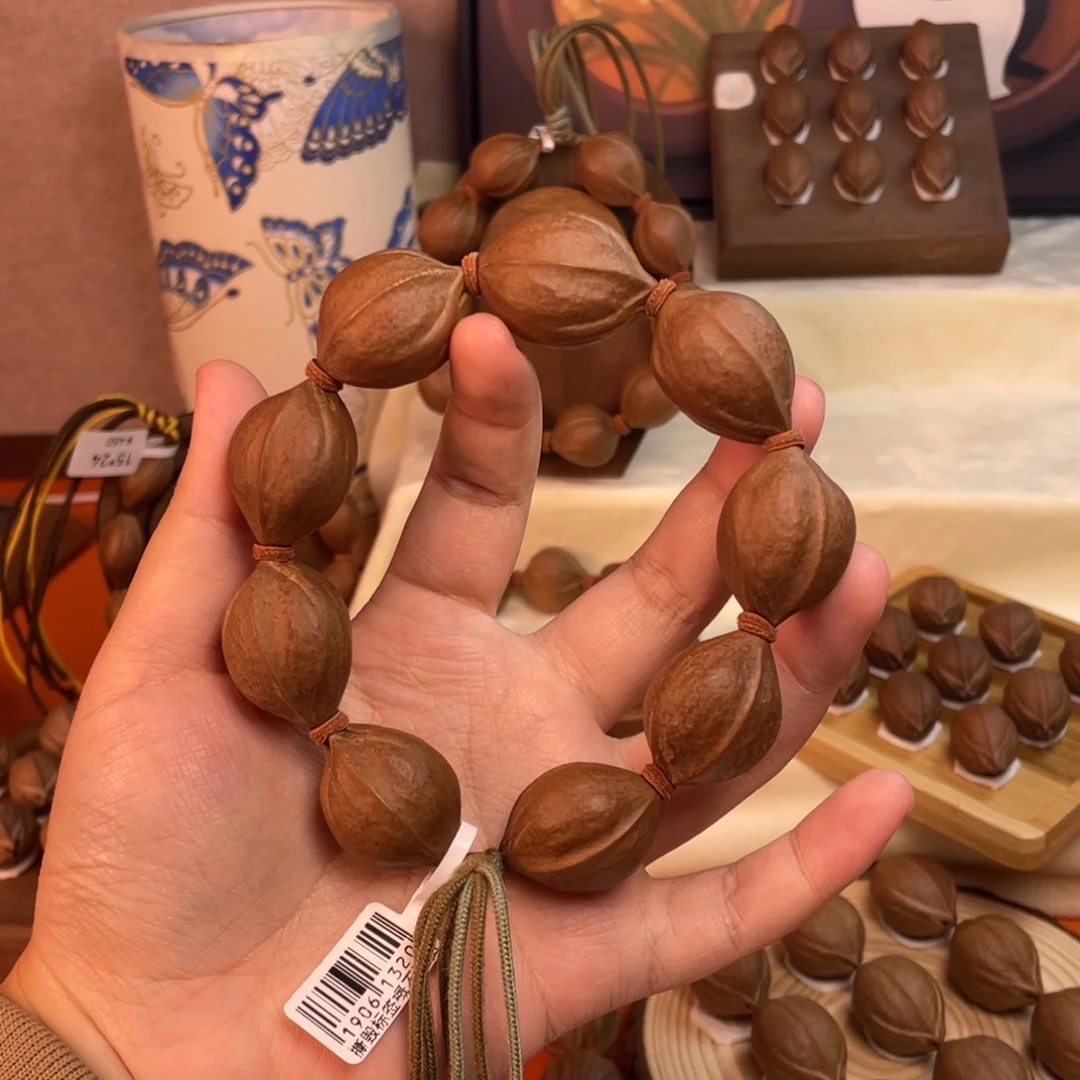 老***啡橄榄核手串/手链2230梅林铁核