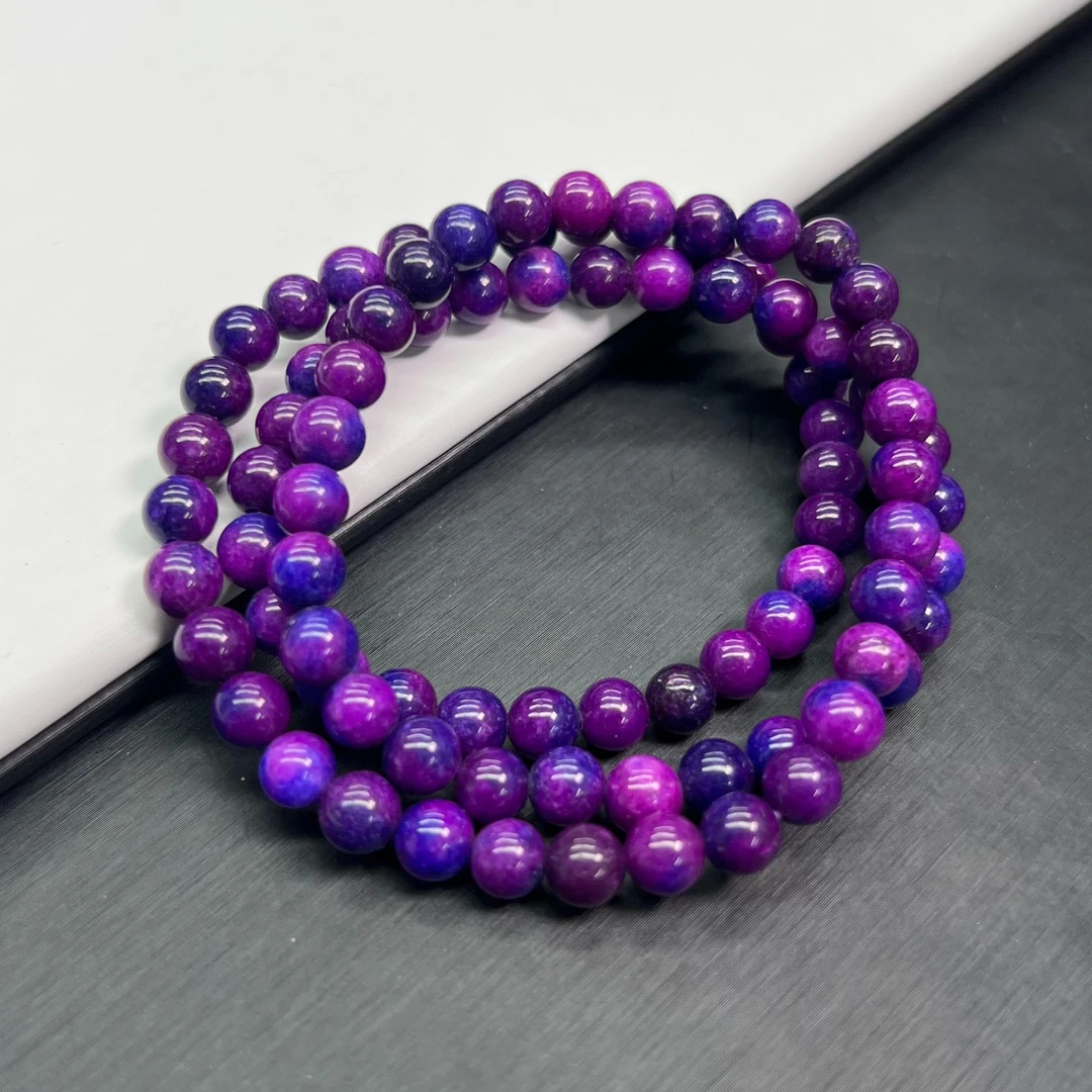 【精品】紫苏多圈6mm手链百搭 A267
