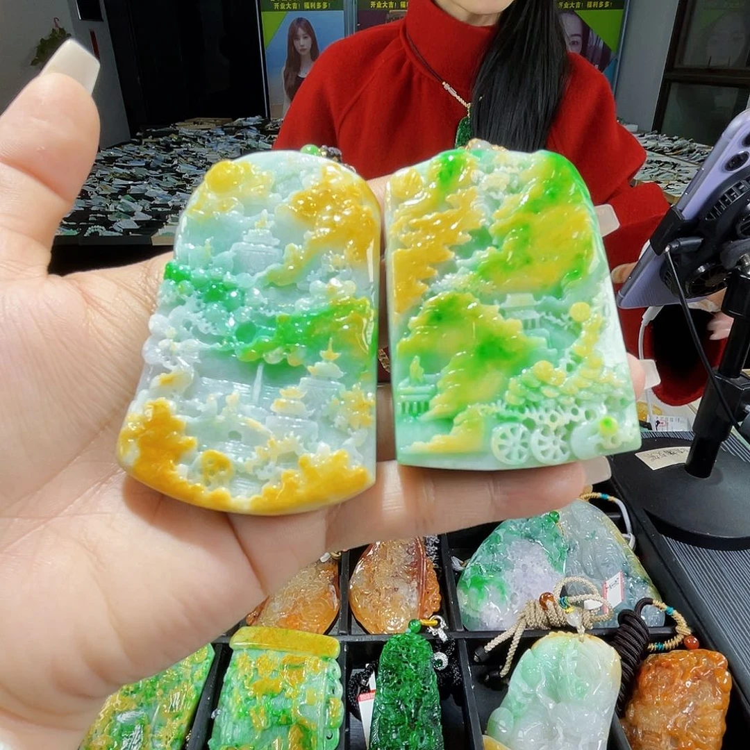 颈饰未镶嵌翡翠古****发一