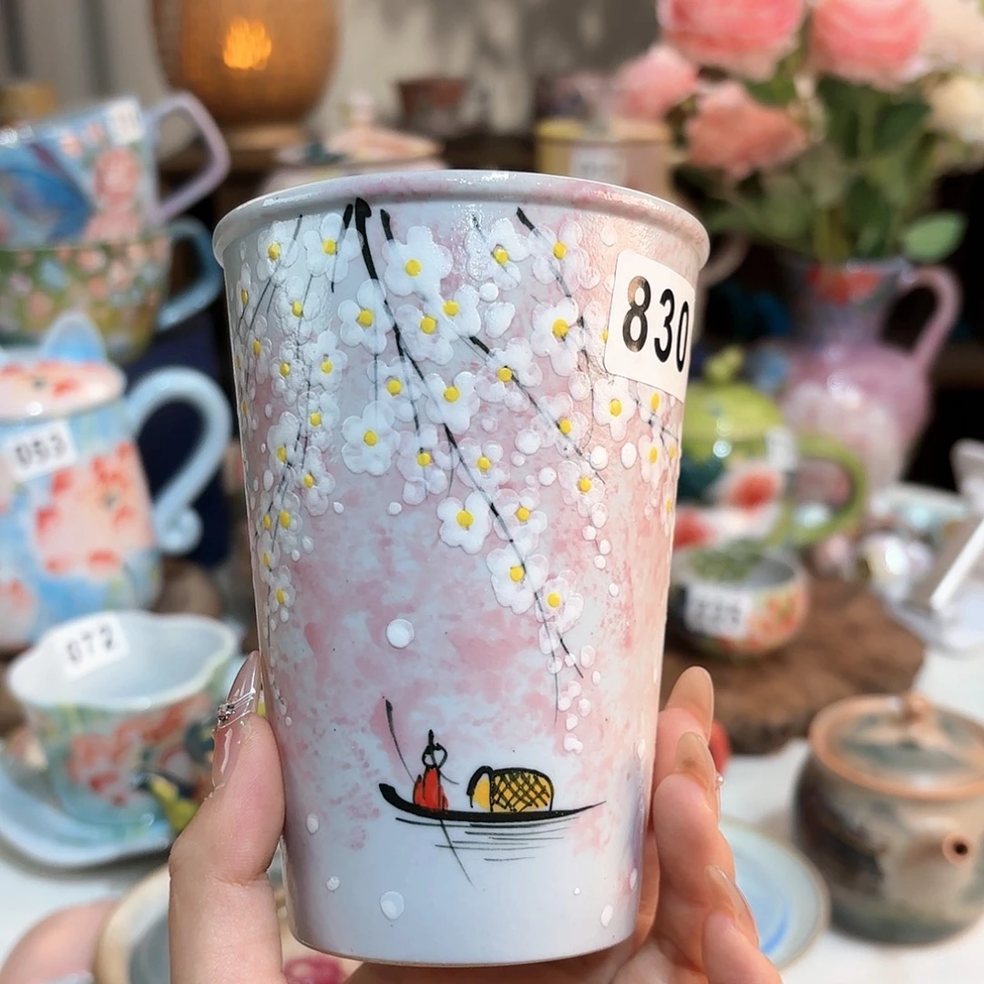 景德镇手绘高温釉下彩陶瓷茶具