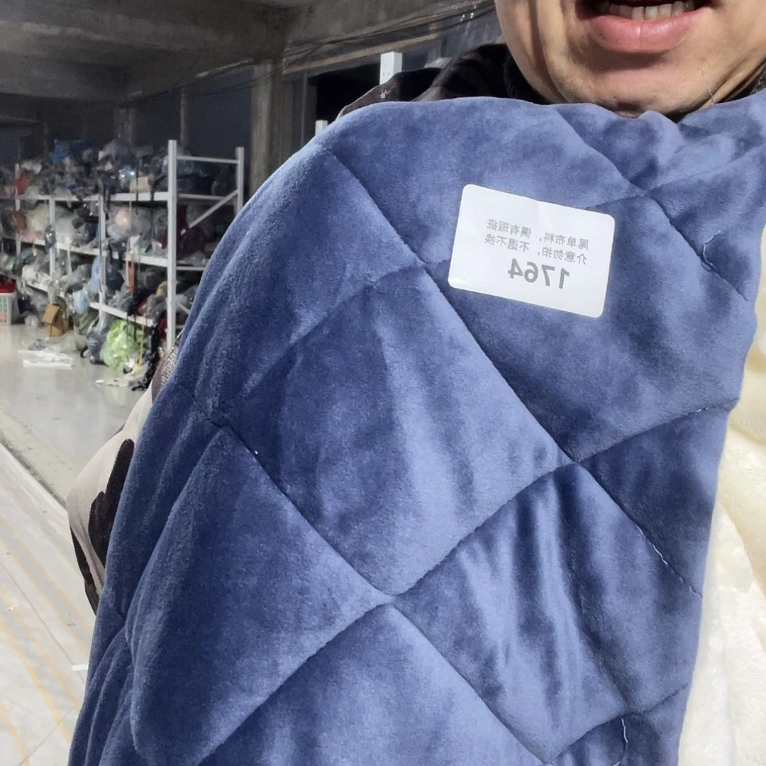 宽1.75米尘土脏加厚款双面毛绒绗棉1米价1764