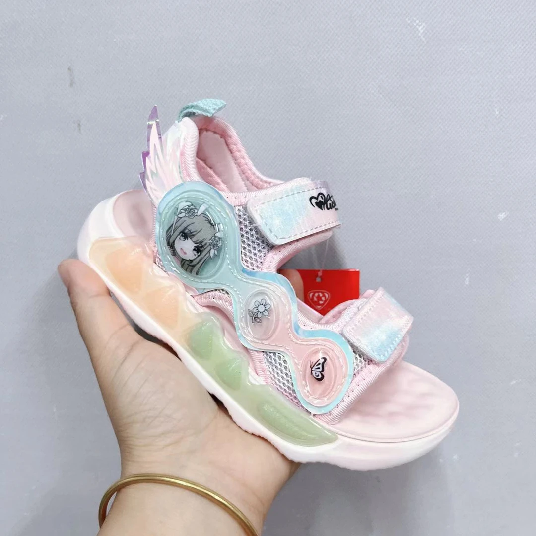 女宝中大童夏季新款沙滩凉鞋休闲凉鞋2266（北东）