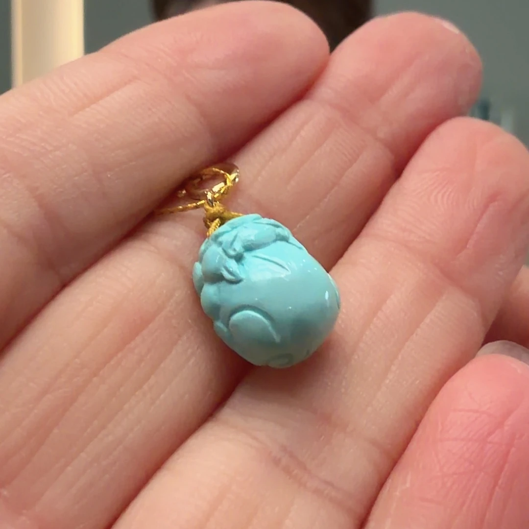 绿松石未镶嵌颈饰