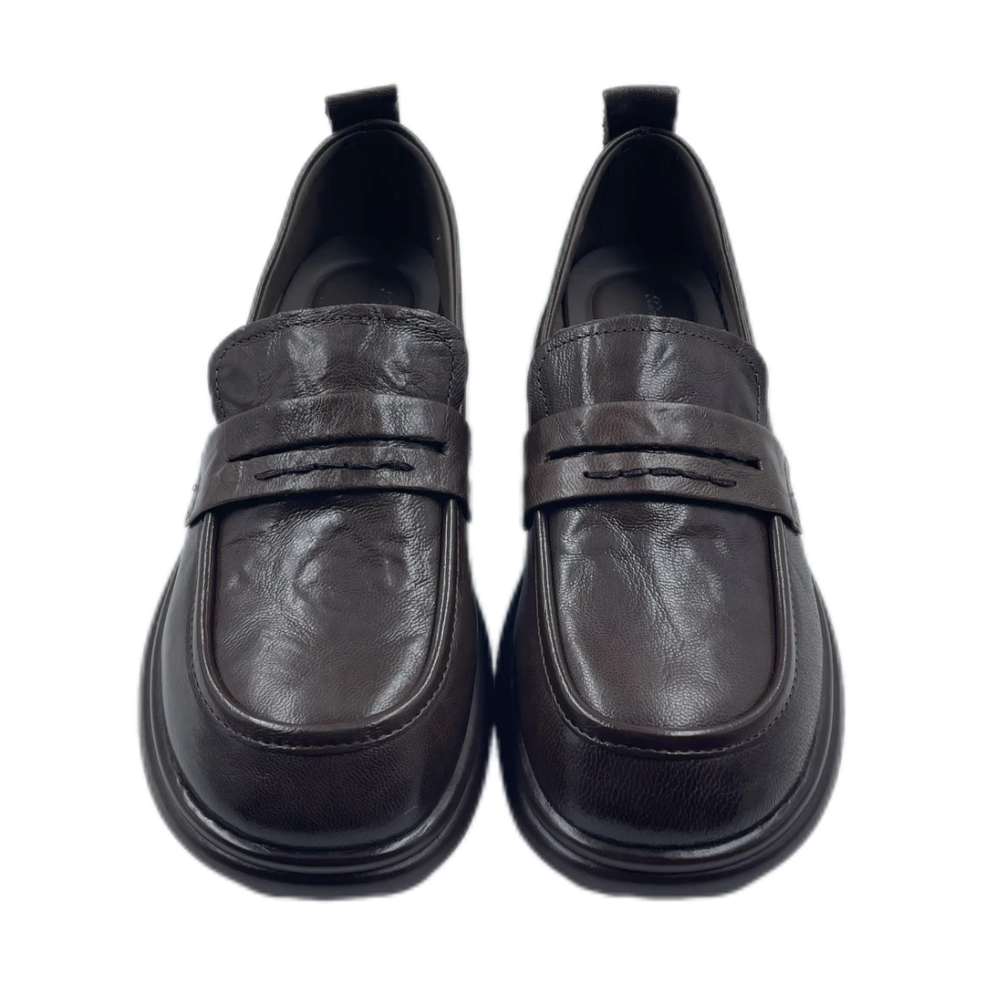 suolunbu/索伦部【2025春季新品】女士轻便纯皮乐福鞋