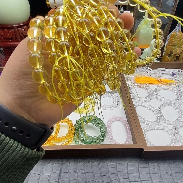 水晶非金属10mm黄水微微瑕