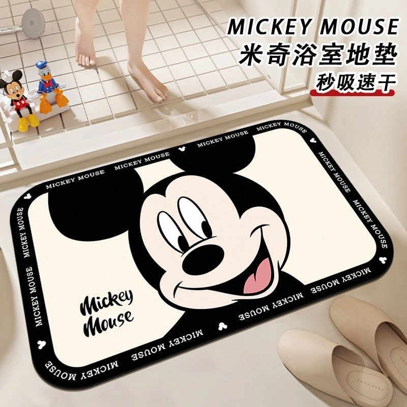 G002【40*60cm】卡通硅藻泥入户门垫吸水速干防滑卫生间通用地垫
