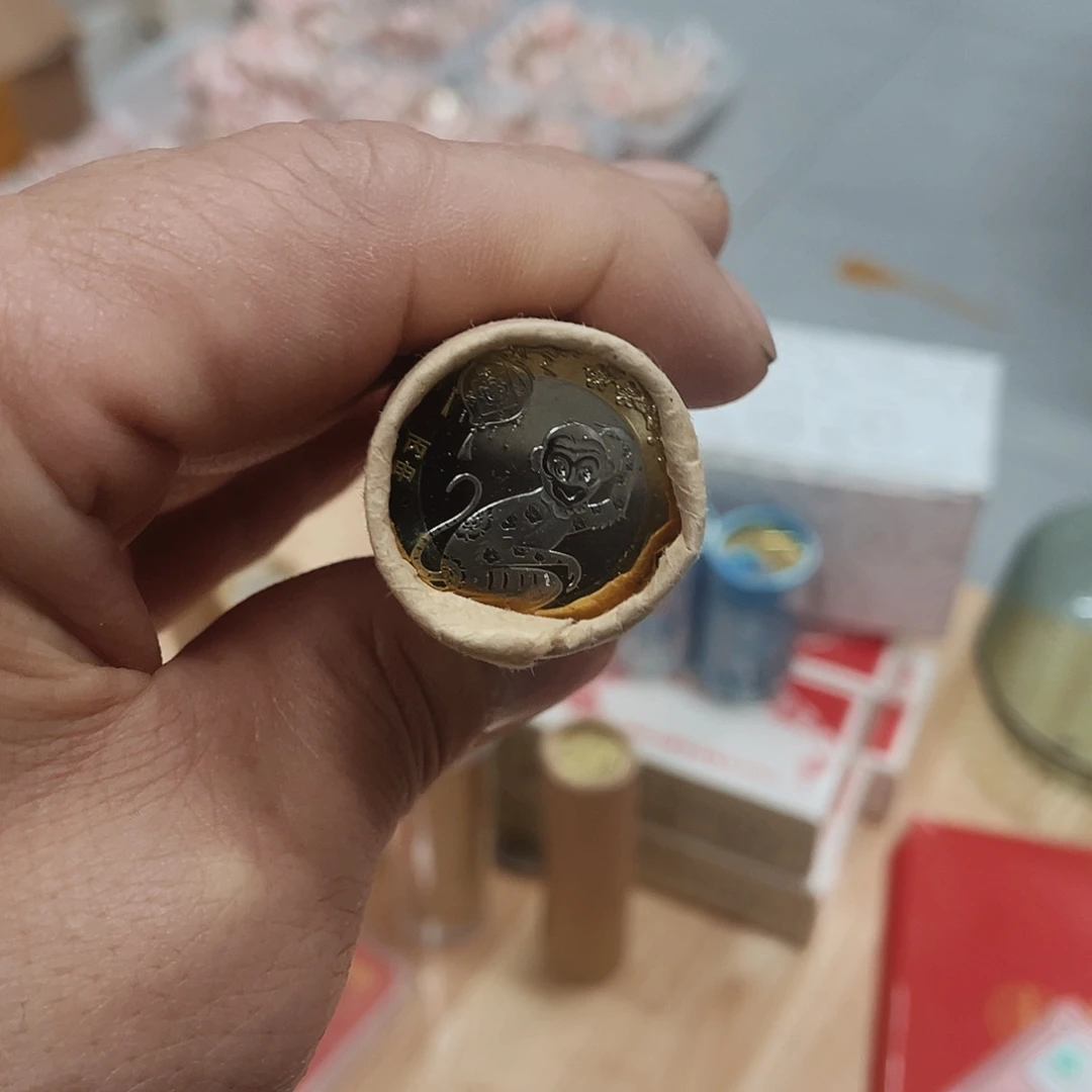 其他普通金属猴年纪念币整卷40枚