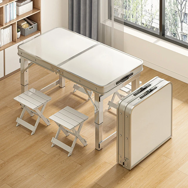 折叠桌子夜市摆摊地摊小桌子可折叠户外便携露营野餐桌椅促销桌子