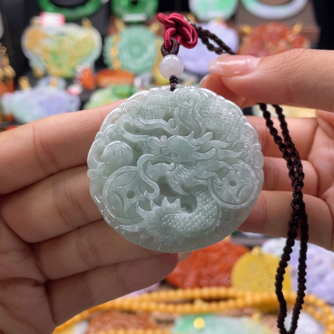 翡翠未镶嵌颈饰代编织