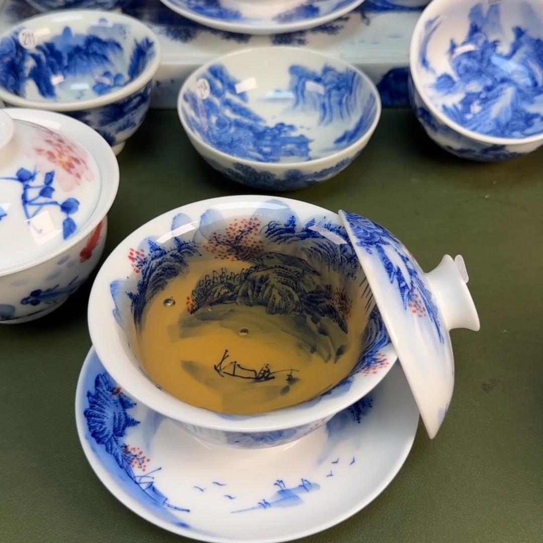 景德镇纯手绘茶具圆圆219