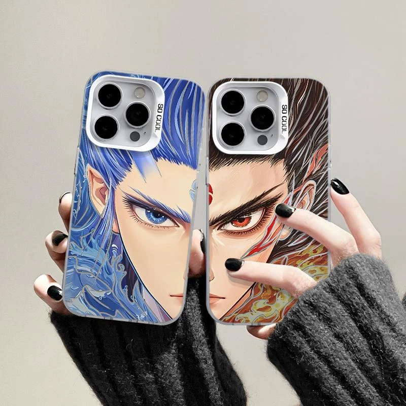 奥菲顿半脸哪吒半脸敖丙适用iPhone16/15p元气手机壳12苹果1413套