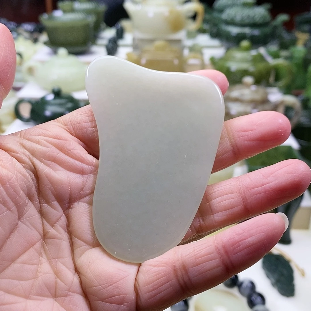 和田玉刮板未镶嵌