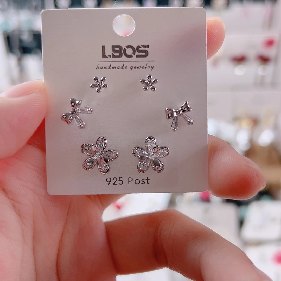 锆石纯铜合金耳环