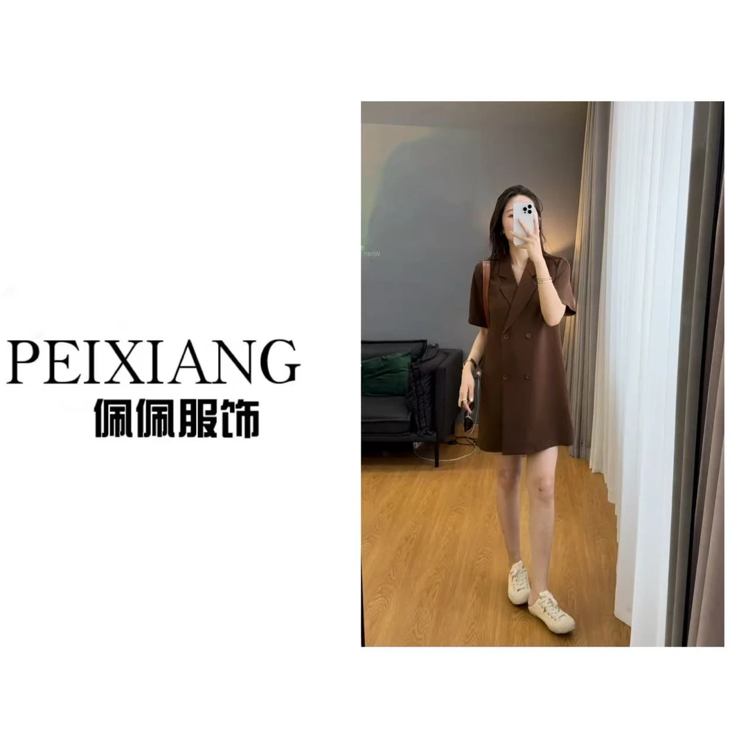 佩佩JA 【西装短袖连衣裙】连衣裙 V8334 6056207显瘦夏季气质