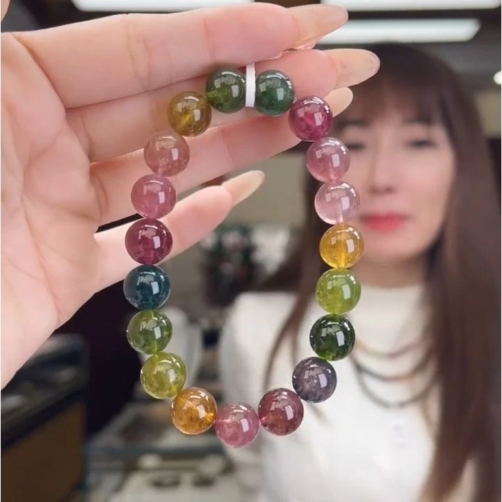 01511846碧玺/未镶嵌10mm+碧玺单圈46多样性发货