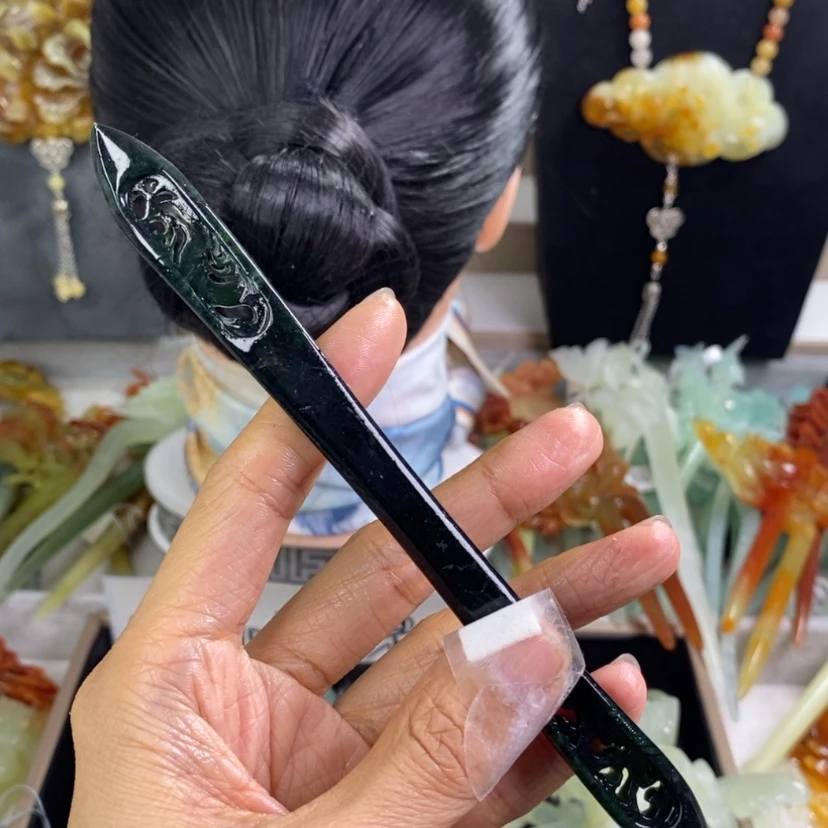 【闪购商品】岫玉发饰未镶嵌多样性发货