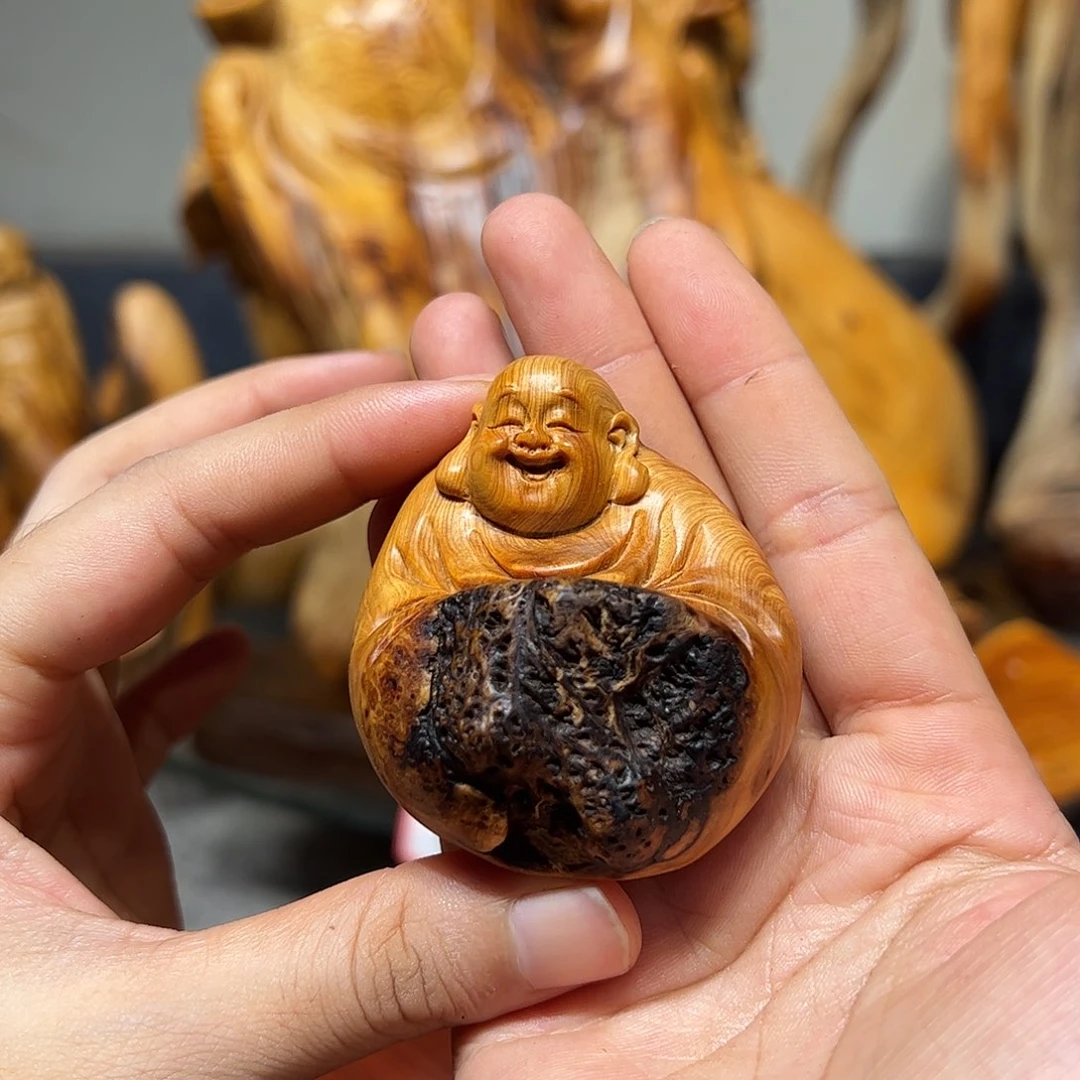 柏木崖柏木手把件摆件