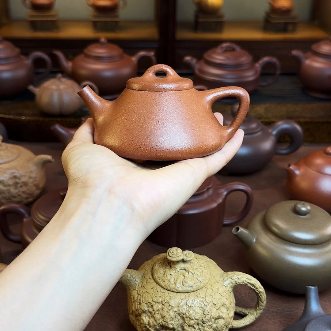 茶壶紫砂广****）子也石瓢，降坡泥
