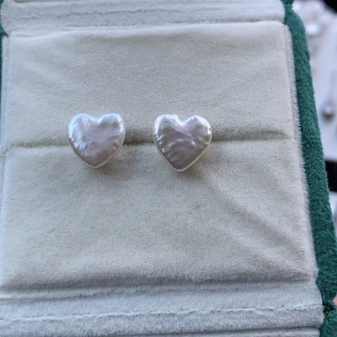 淡水珍珠耳饰银S925镶嵌