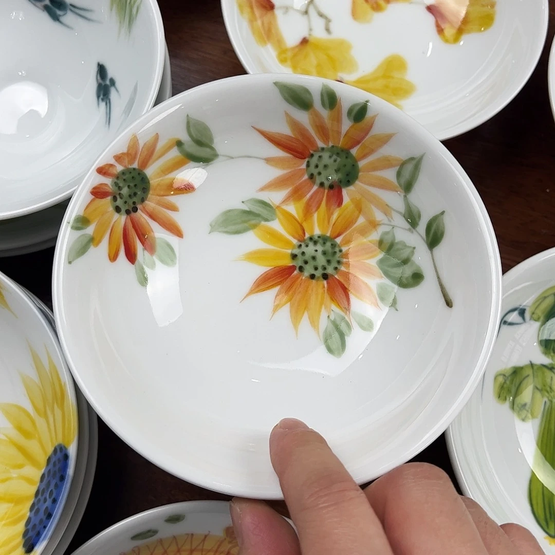 瓷片景德镇陶瓷手工手绘制作