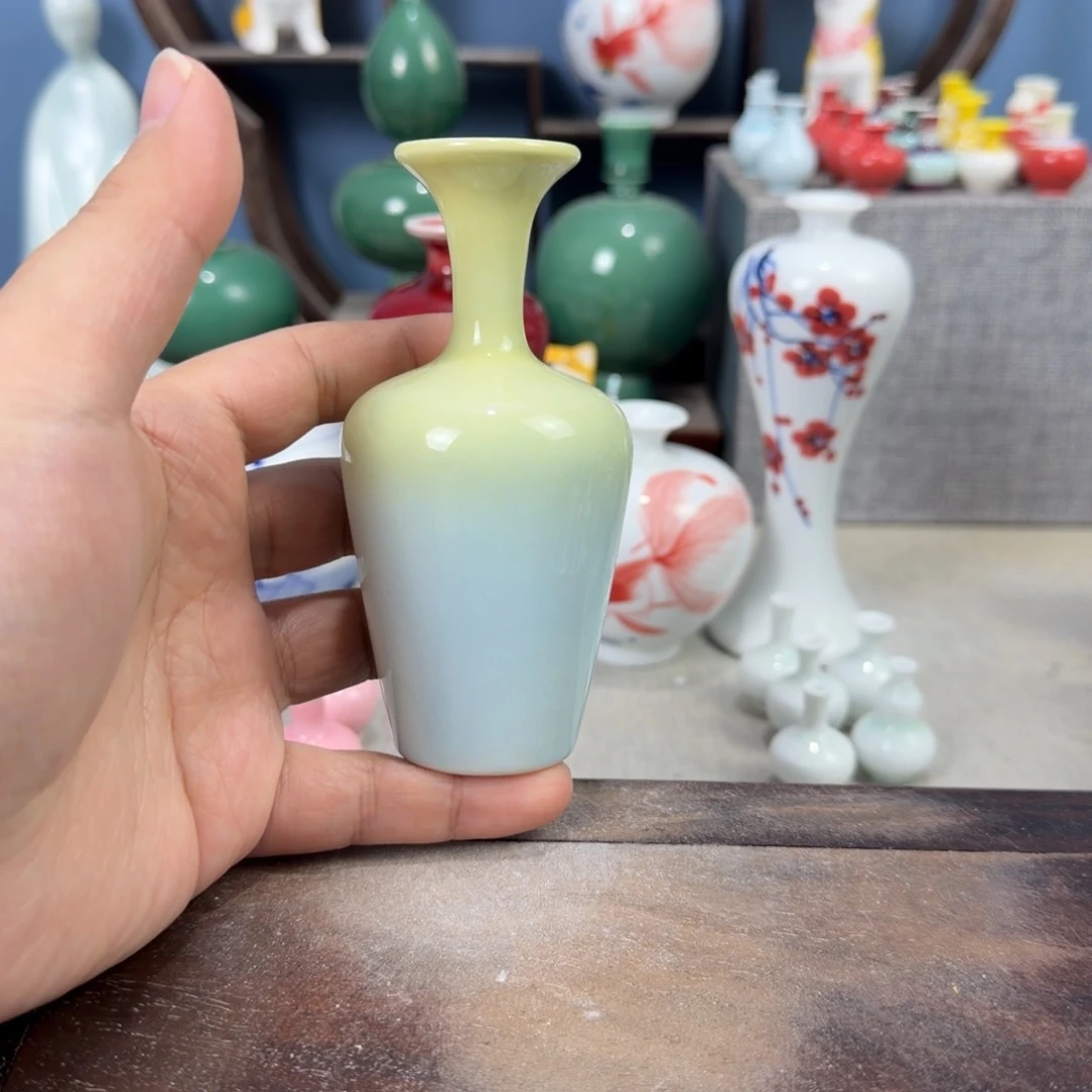 陶瓷手工小花器摆件