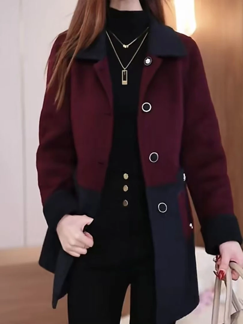 时尚高档洋气减龄遮肉外套女2025秋冬新款中年妈妈气质时尚大衣
