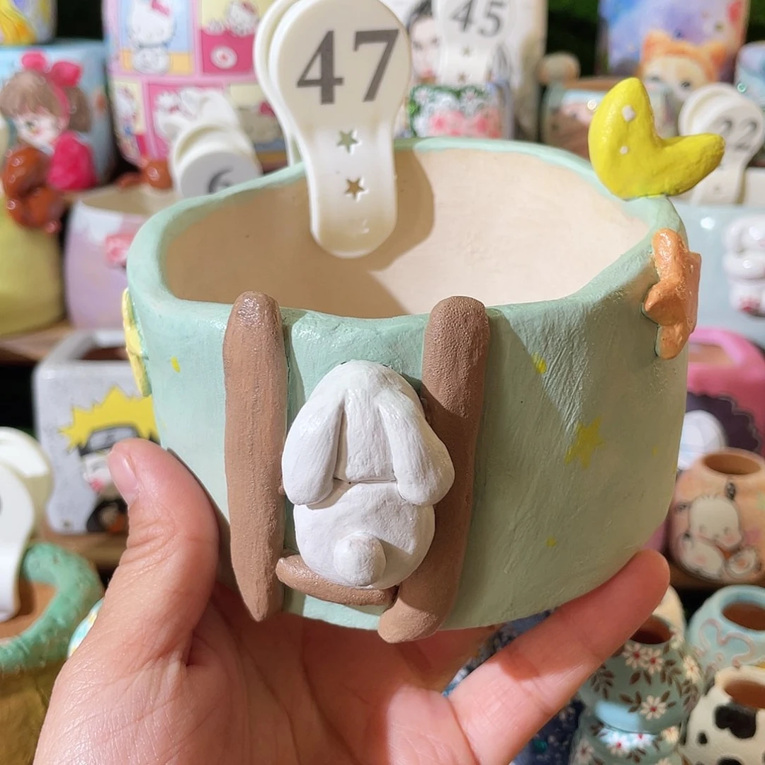 红陶47…..手工手绘