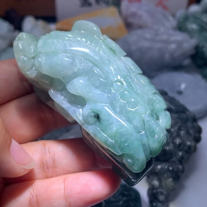 翡翠未镶嵌颈饰保真天然A货翡翠