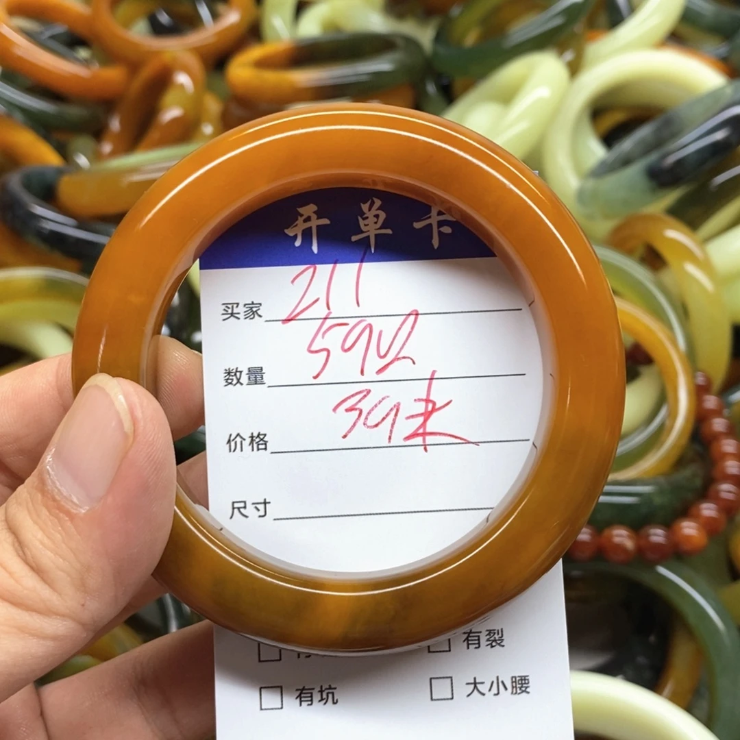 未镶嵌蛇纹石玉手镯
