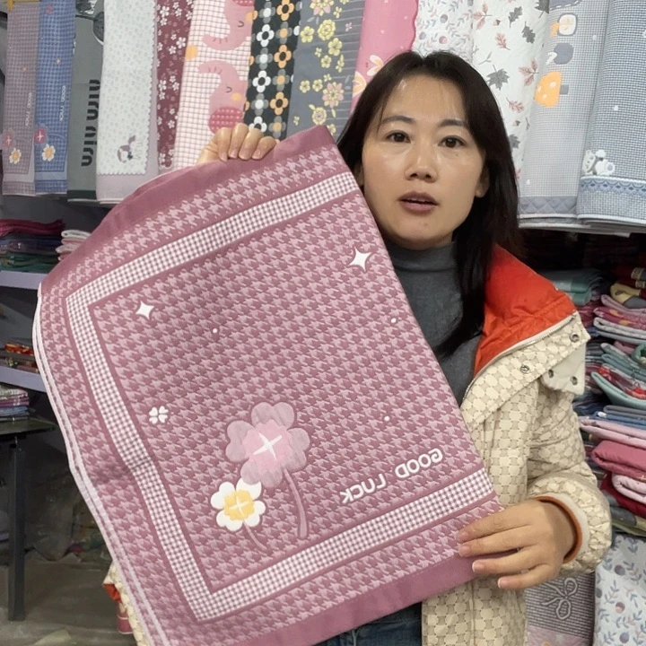 棉特价酒红色千鸟格