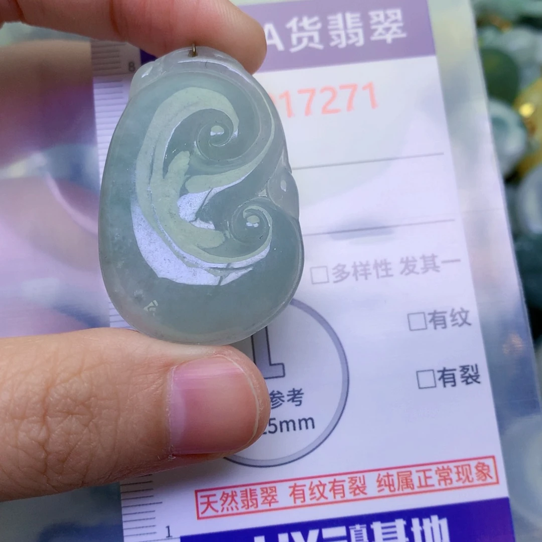 翡翠未镶嵌吊坠(不含链)