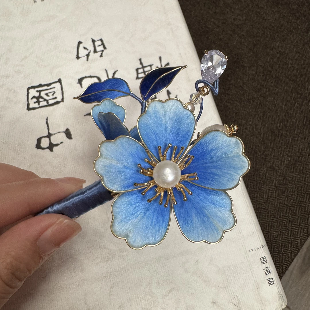 【孤品】 纯手工红色古风边夹