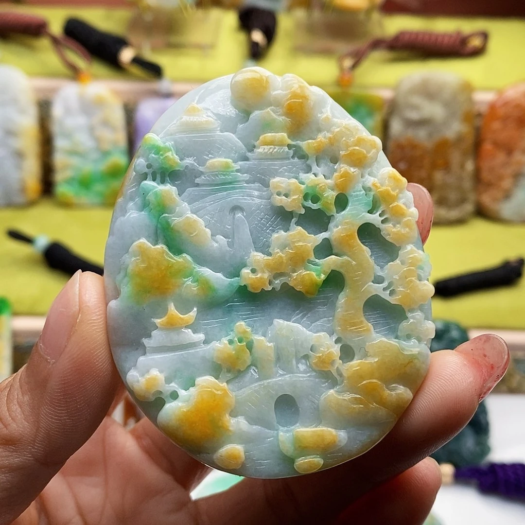 颈饰未镶嵌翡翠翡翠A货一物一证福利款