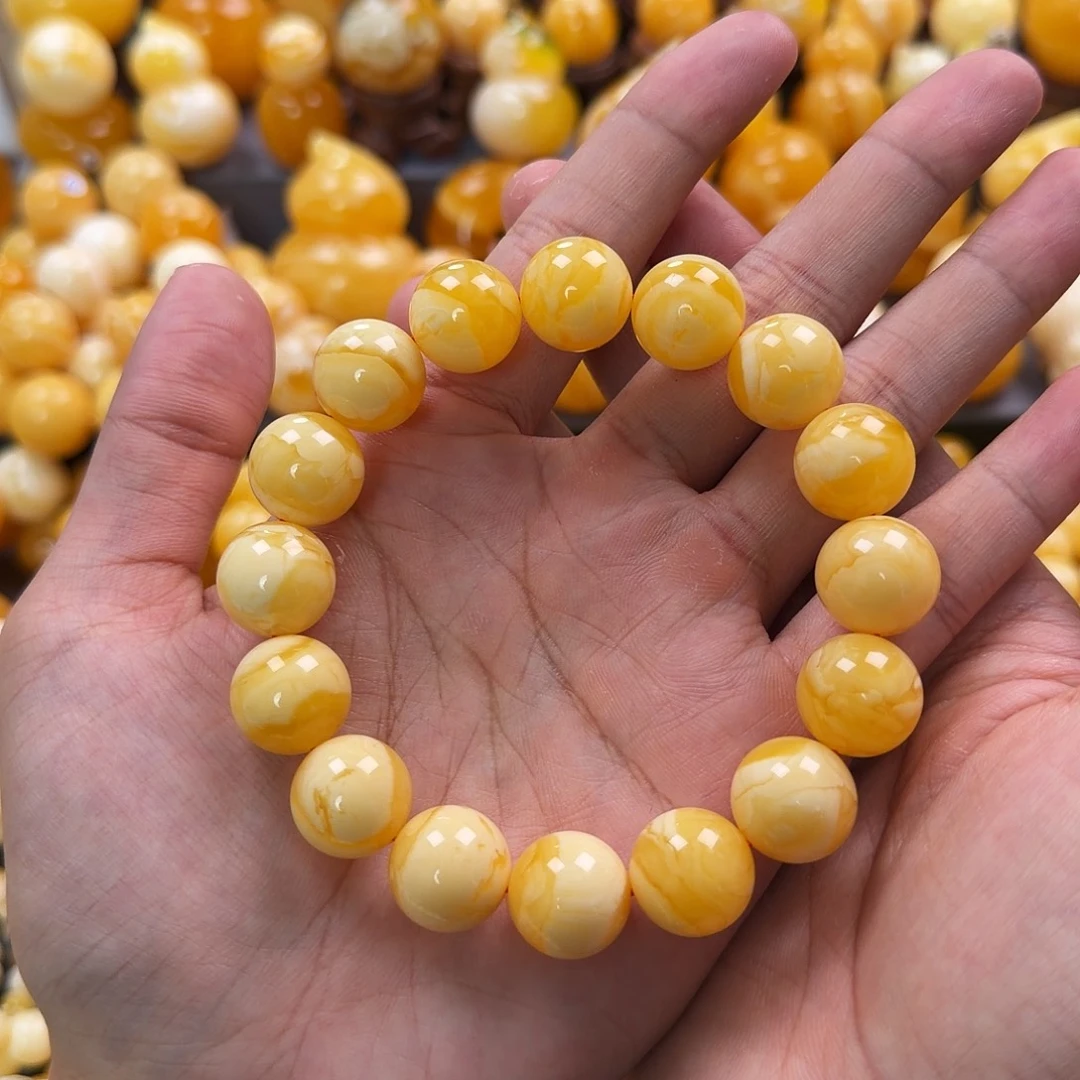 琥珀未镶嵌珠宝奇石15mm同料