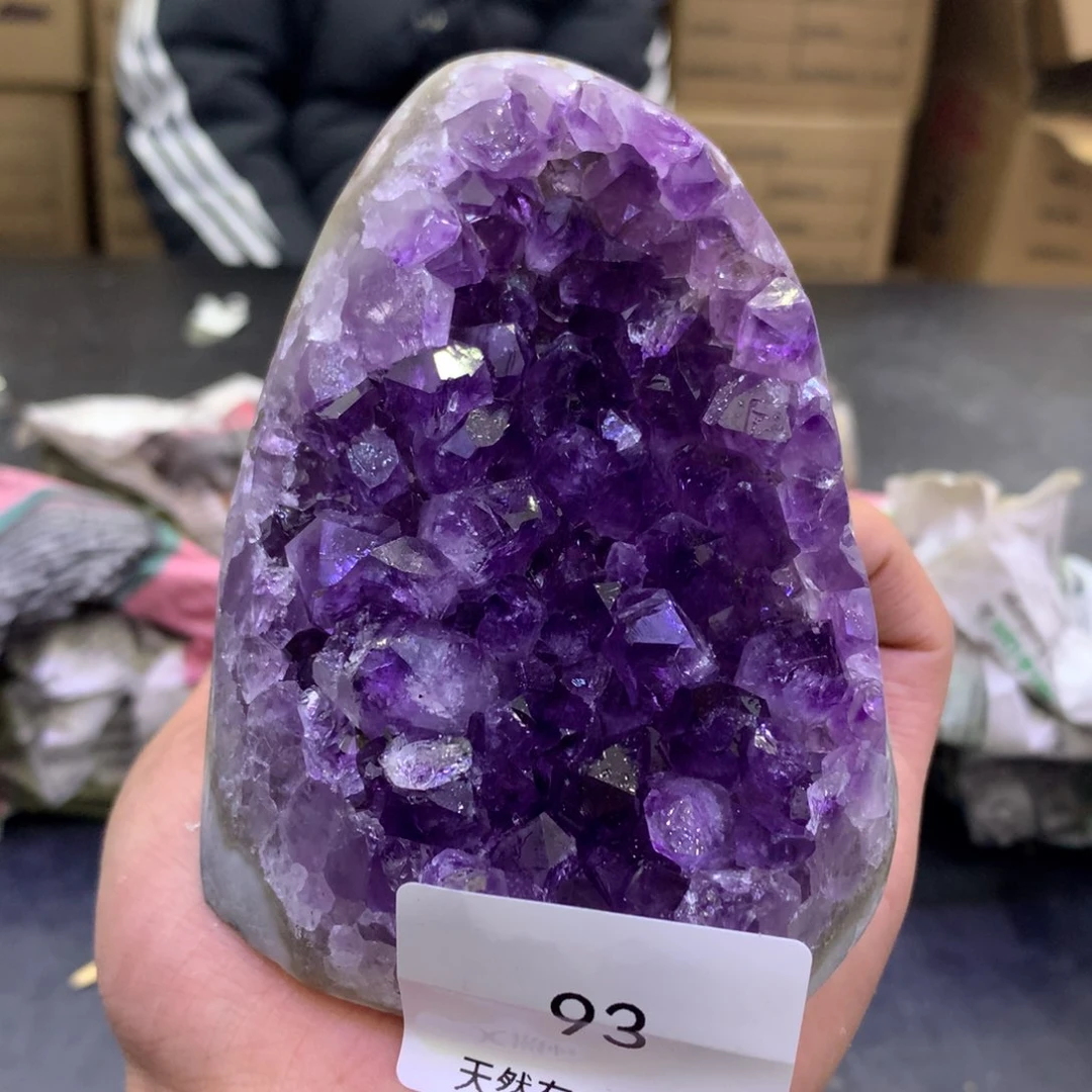 水晶摆件未镶嵌紫晶93