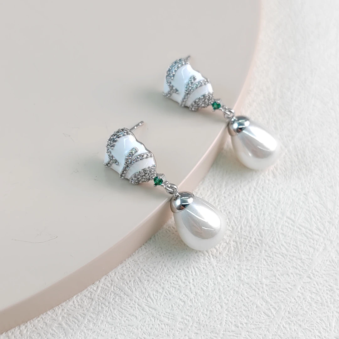 XUPING/旭平首饰 合金仿珍珠耳饰 春日焕新耳钉 GDM X000966881