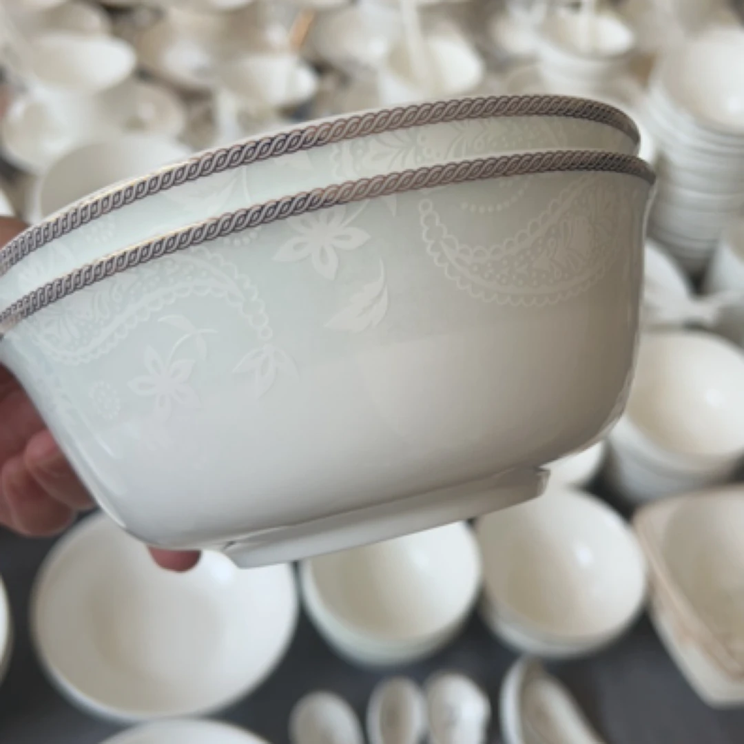 【2件装】海型6英寸面碗6碗骨瓷家用碗