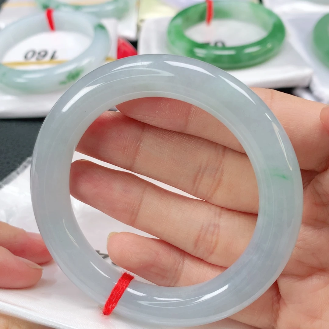 未镶嵌手镯翡翠缅甸52圆