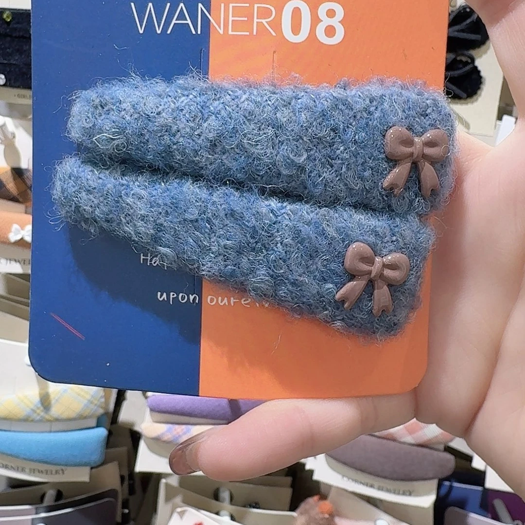 皮质铁合金蓝色蝴蝶结