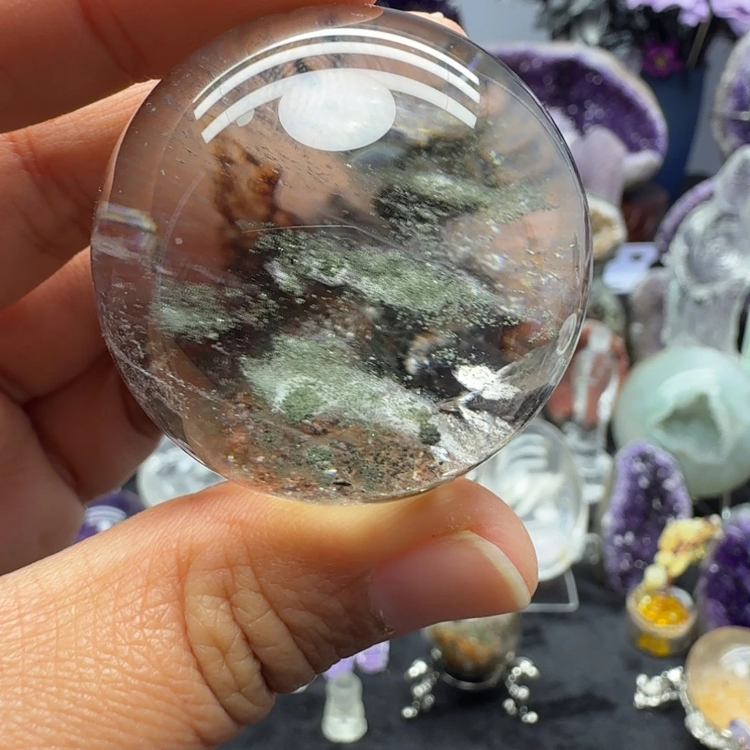 摆件未镶嵌紫晶绿幽灵