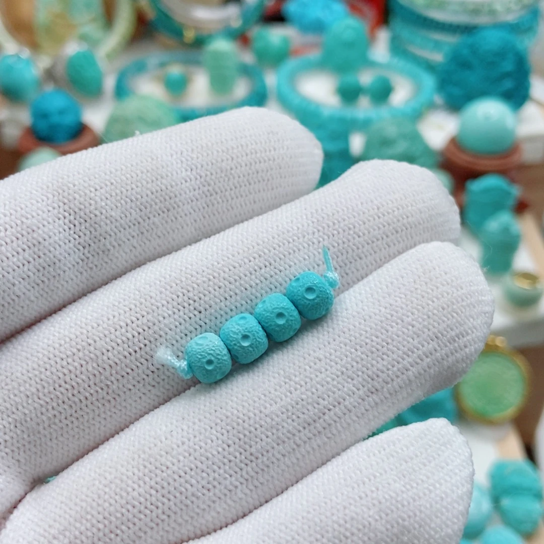 绿松石未镶嵌珠子6mm