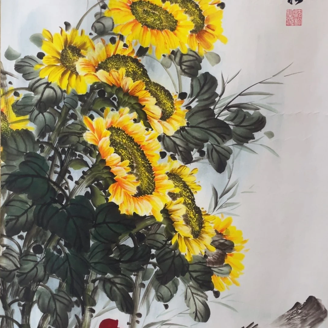 国画老师手绘作品w