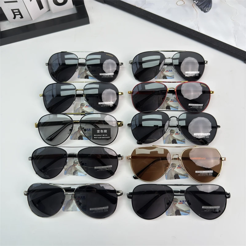 新款男士高品质时尚偏光墨镜 男开车驾驶蛤蟆镜 百搭飞行员偏光镜