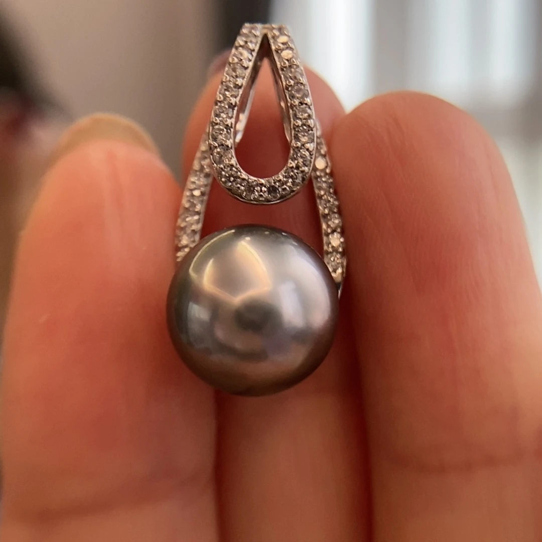 【闪购商品】海水珍珠吊坠(赠链)银S925镶嵌