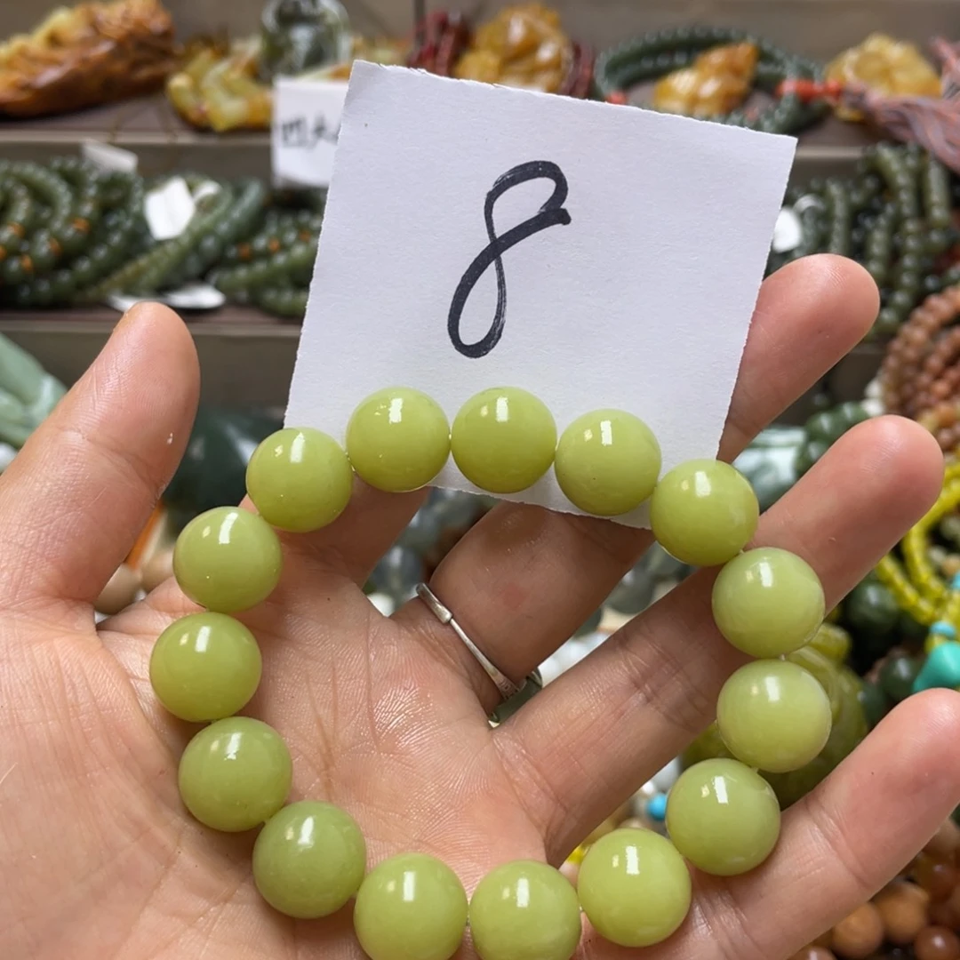未镶嵌蛇纹石玉手链