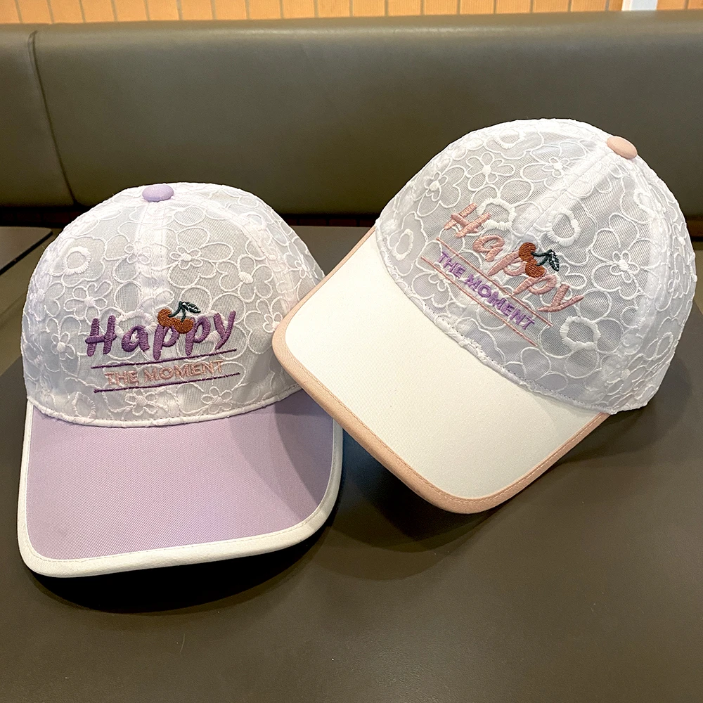 儿童帽子女孩夏季韩版休闲透气时尚鸭舌帽宝宝薄款太阳帽棒球帽潮